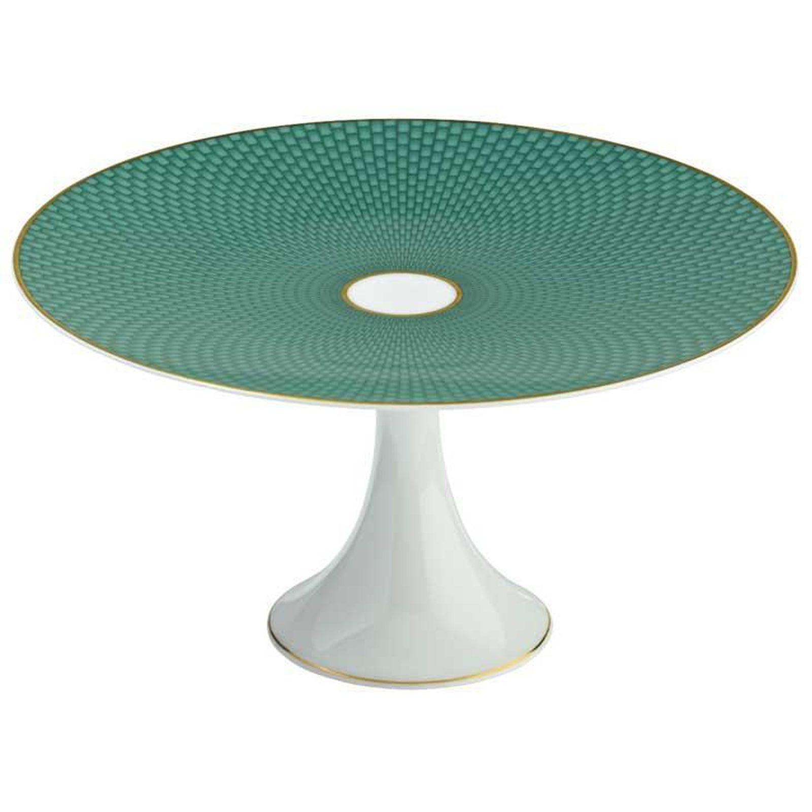 Raynaud Tresor Turquoise Motif N°2 Petit Four Stand Medium
