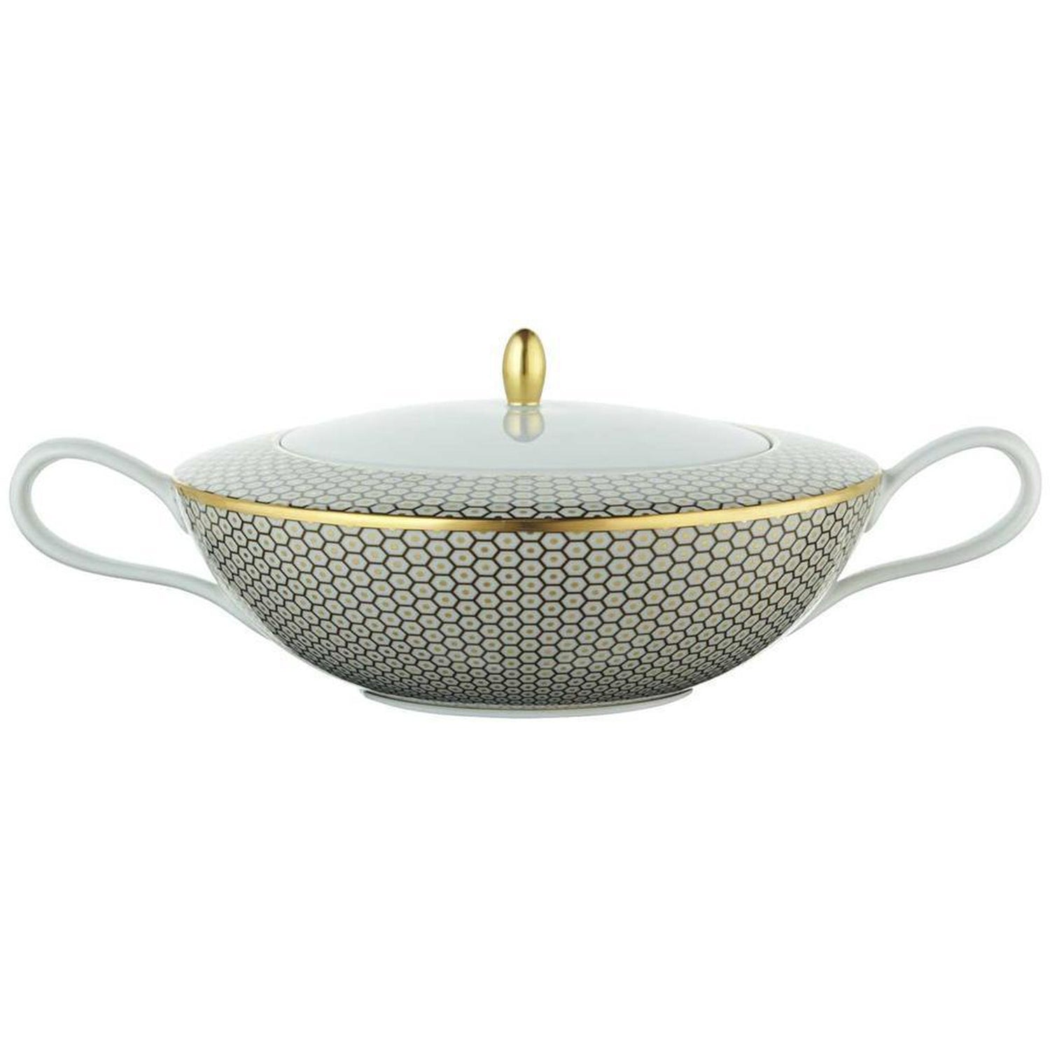 Raynaud Tresor Brown Motif N°3 Soup Tureen