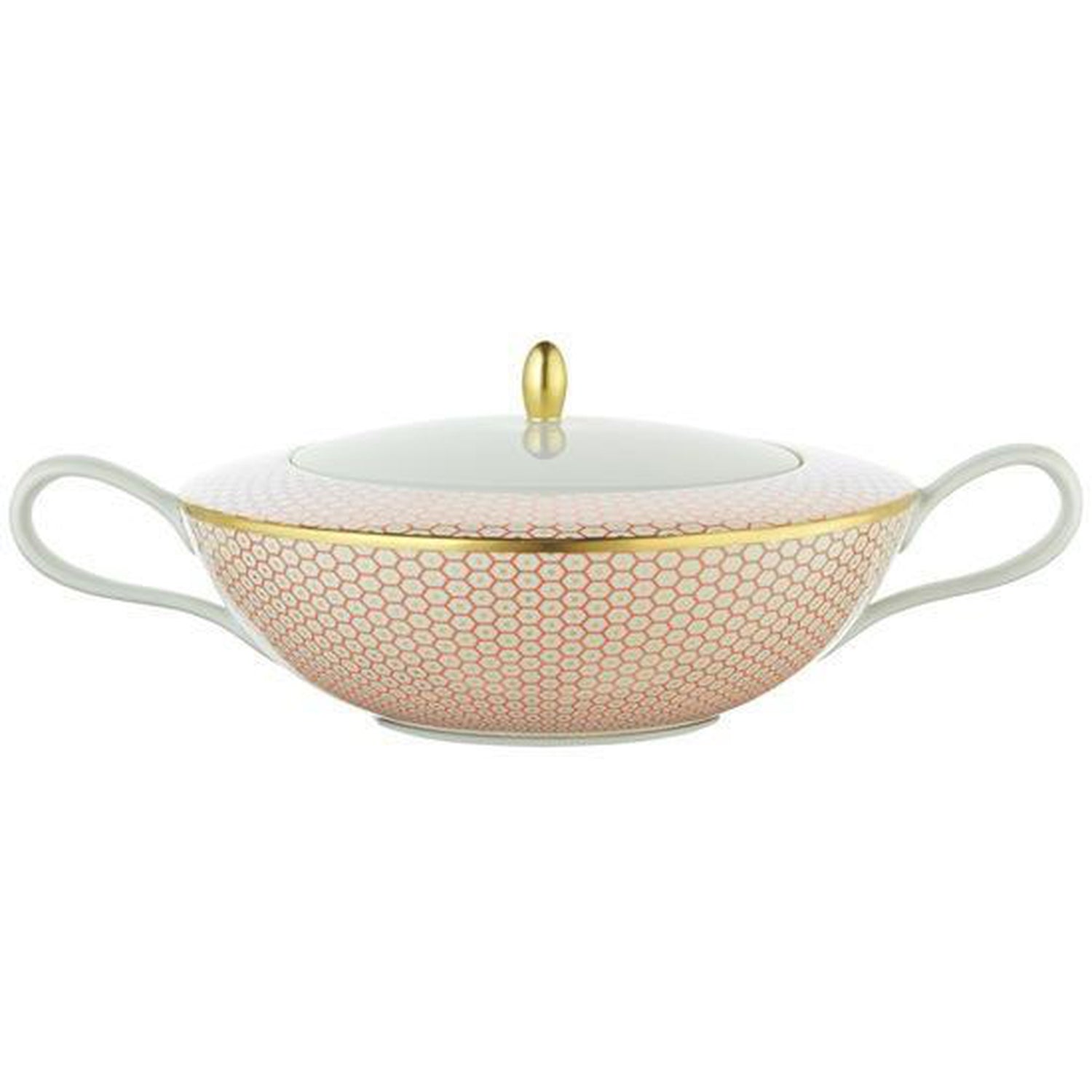 Raynaud Tresor Orange Motif N°3 Soup Tureen