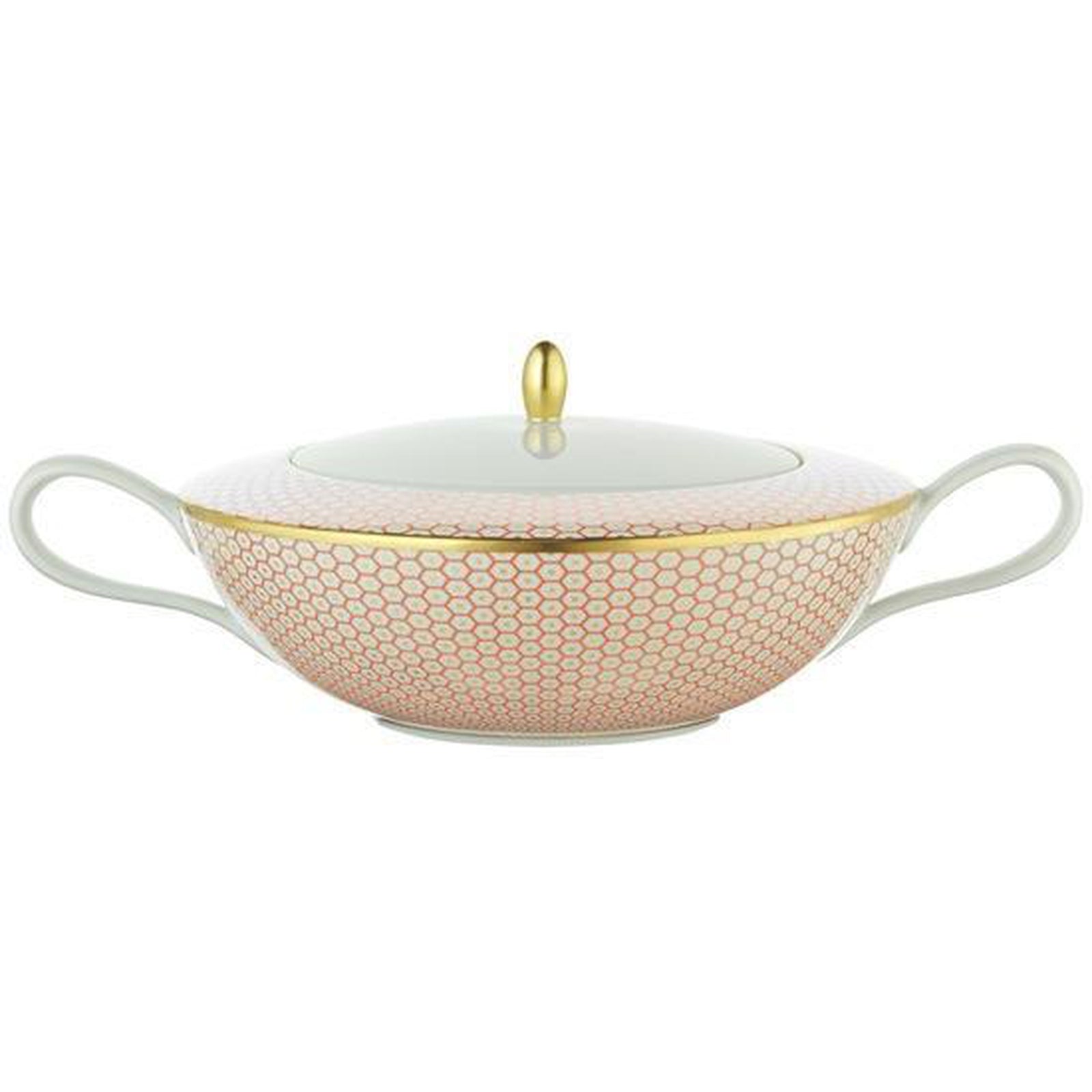 Raynaud Tresor Orange Motif N°3 Soup Tureen