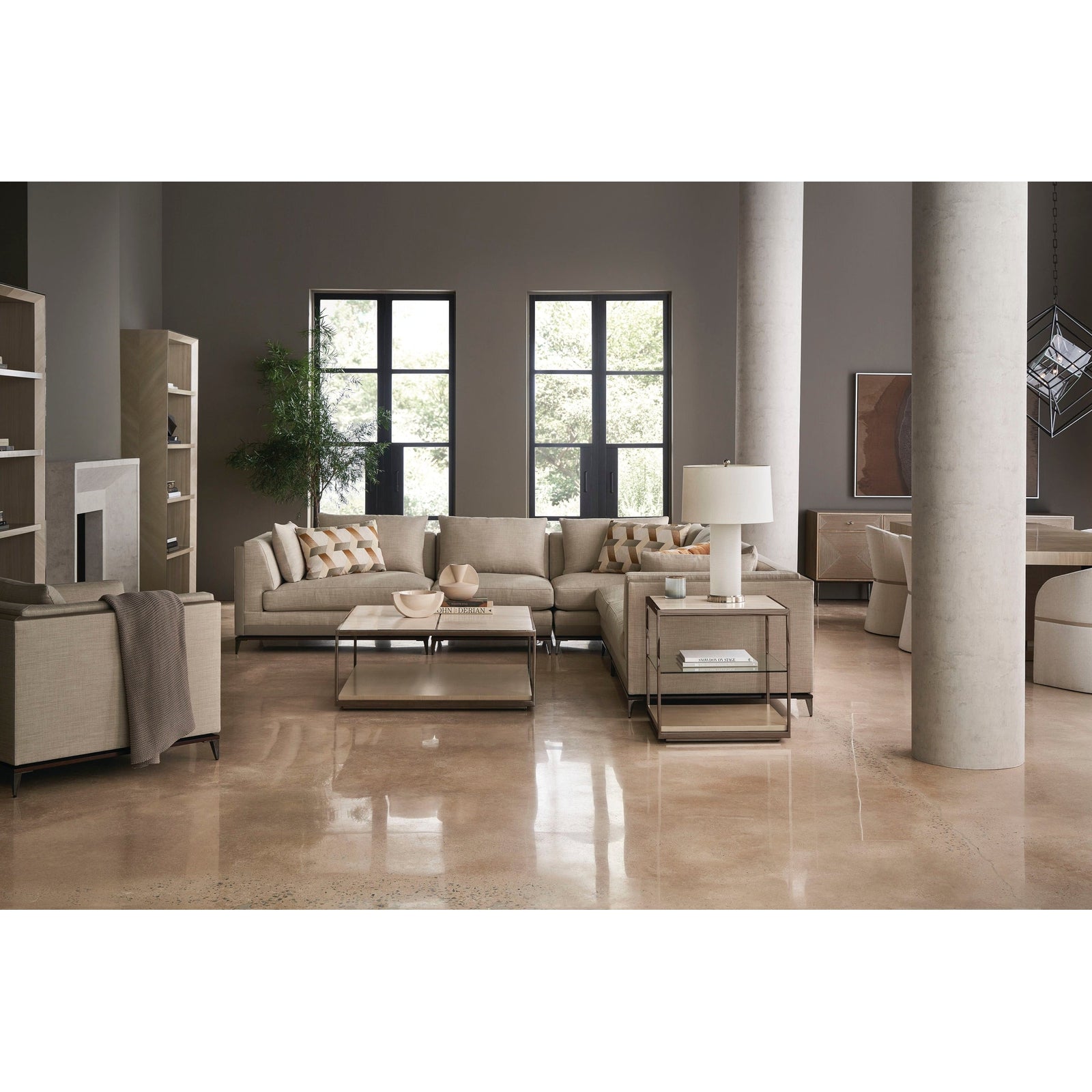 Caracole Classic Quadrant Cocktail Table