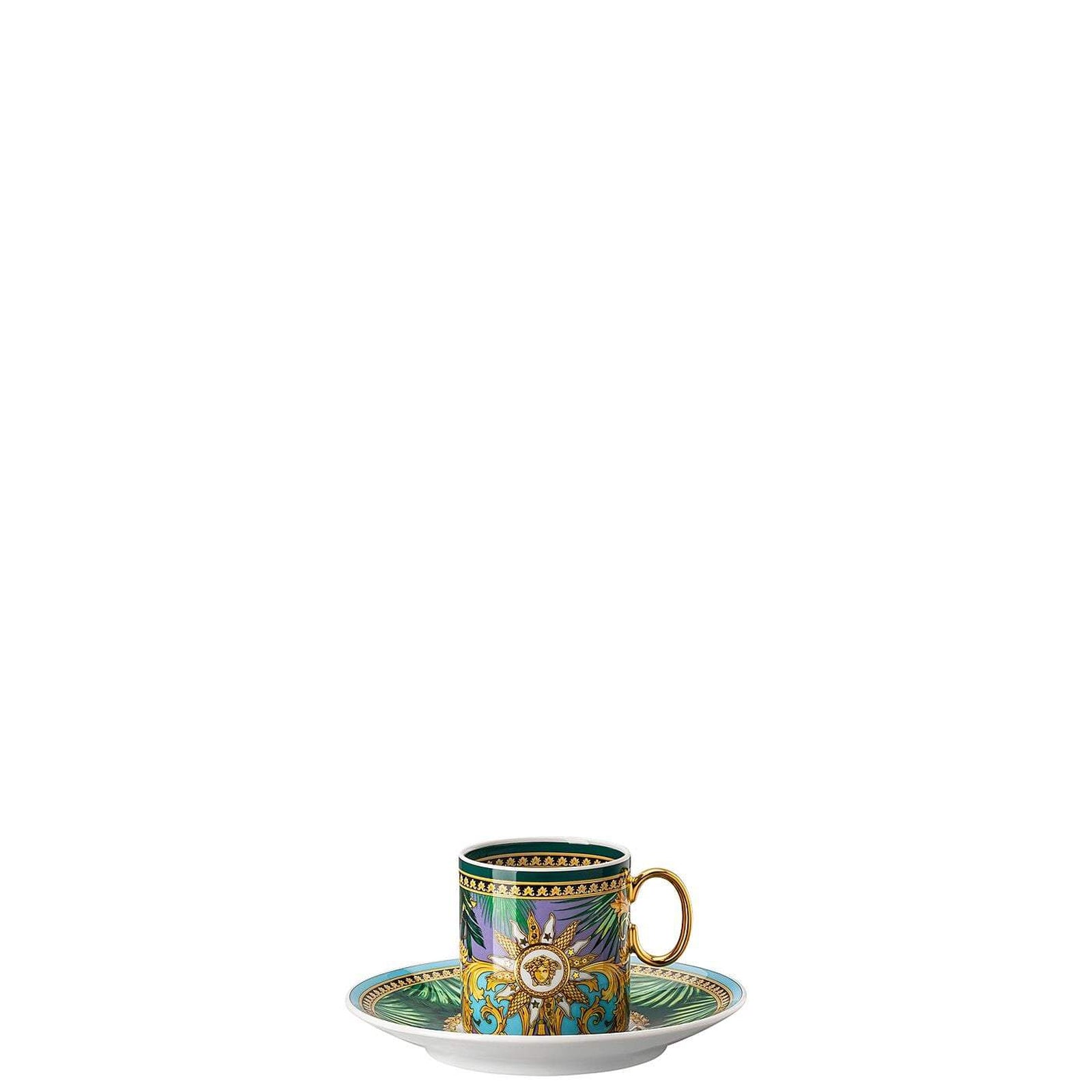 Versace Jungle Animalier Green AD Cup & Saucer