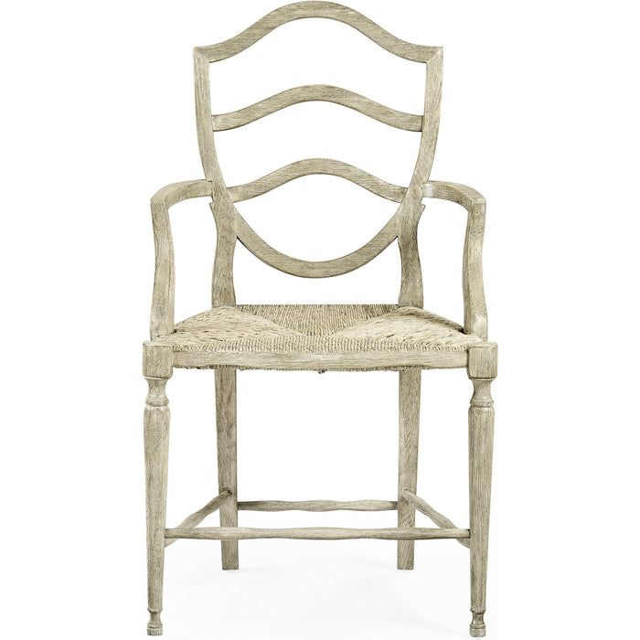 Jonathan Charles William Yeoward Country House Chic Solid Wood Queen Anne Back Arm Chair