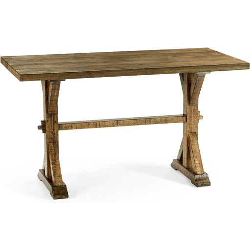 Jonathan Charles 54" Solid Medium Driftwood Dining Table