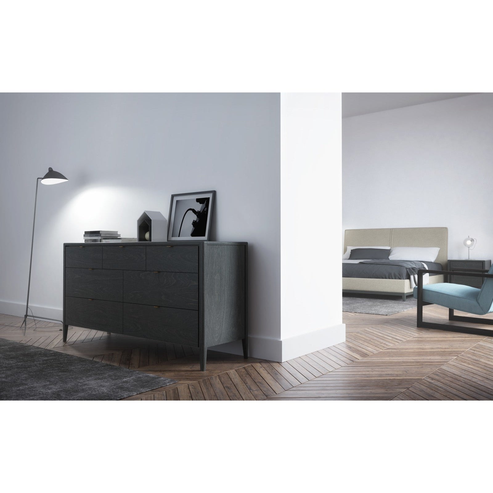 Huppe Winston Upholstered Bed