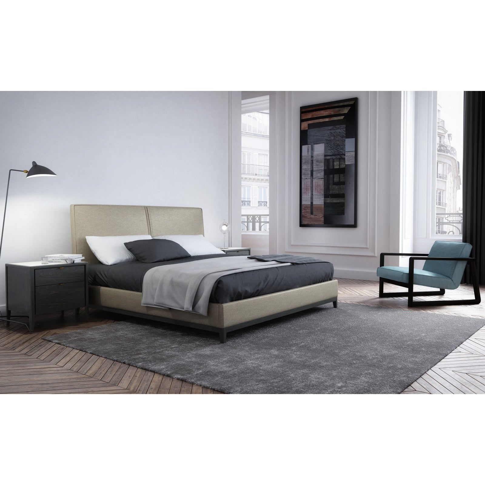 Huppe Winston 2 Drawer Nightstand