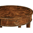 Jonathan Charles Round Mahogany Side Table Fine Stringing